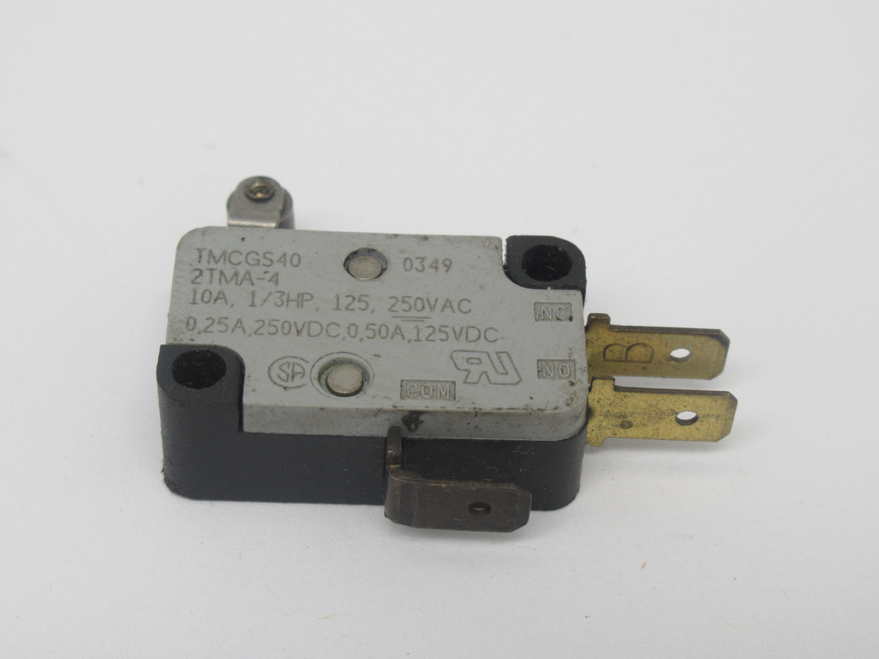 C & K TMCGD6SA1040C Snap Action Switch SPDT 10A 1/3HP 125V USED