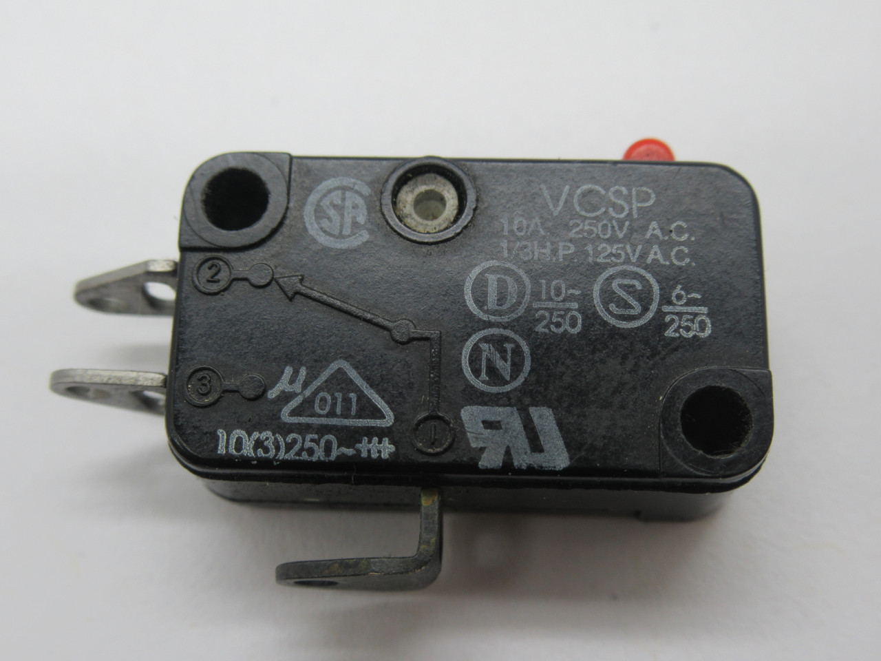 Burgess VCSP Mini Limit Switch 1/3HP@125VAC 10A@250VAC USED