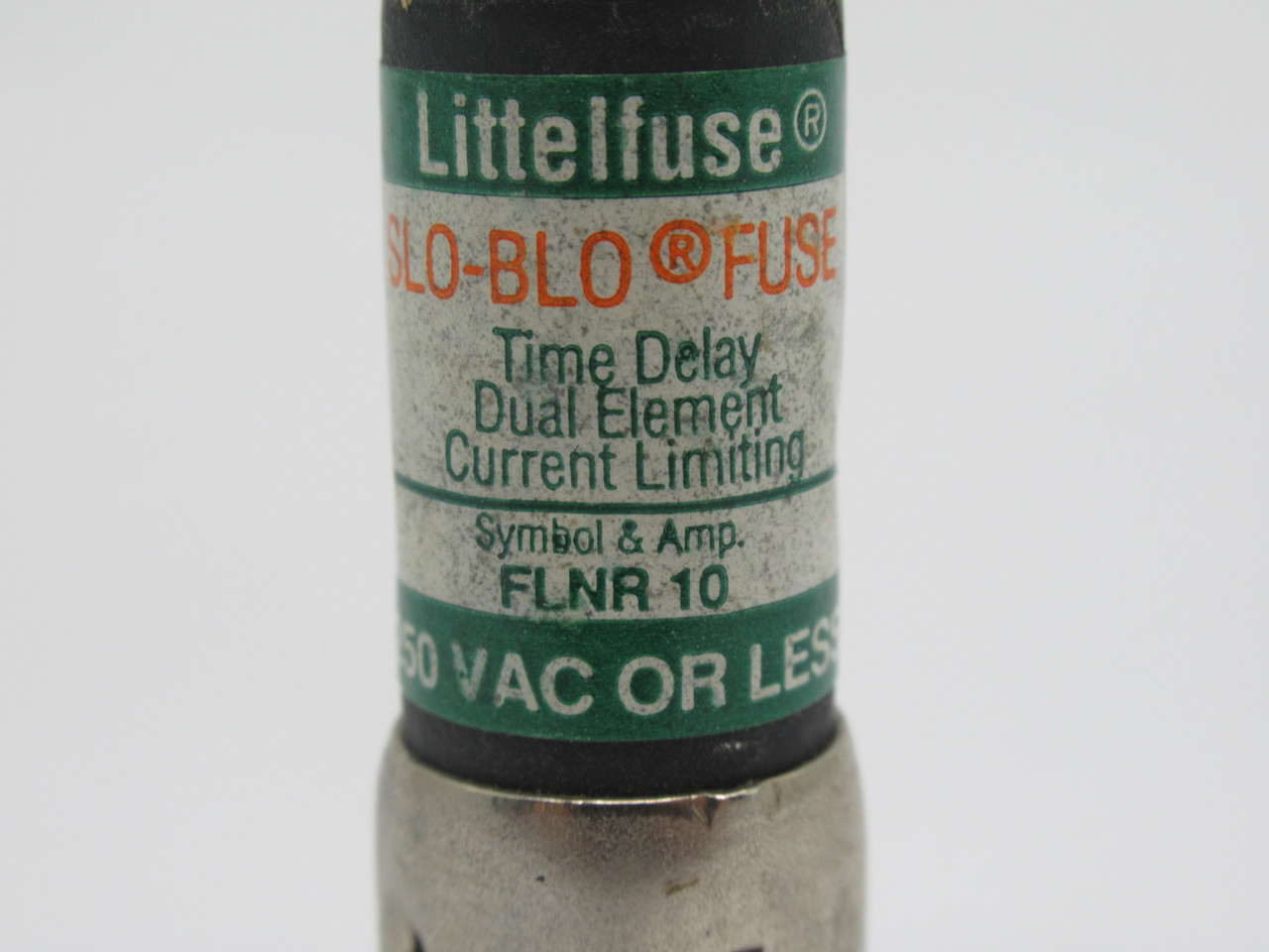 Littelfuse FLNR-10 Slo-Blo Time Delay Dual Element Fuse 10A 250VAC USED