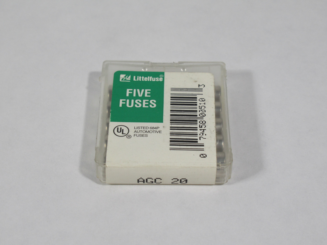 Littelfuse AGC-20 Glass Cartridge Fuse 20A 32V *5-Pack* NEW
