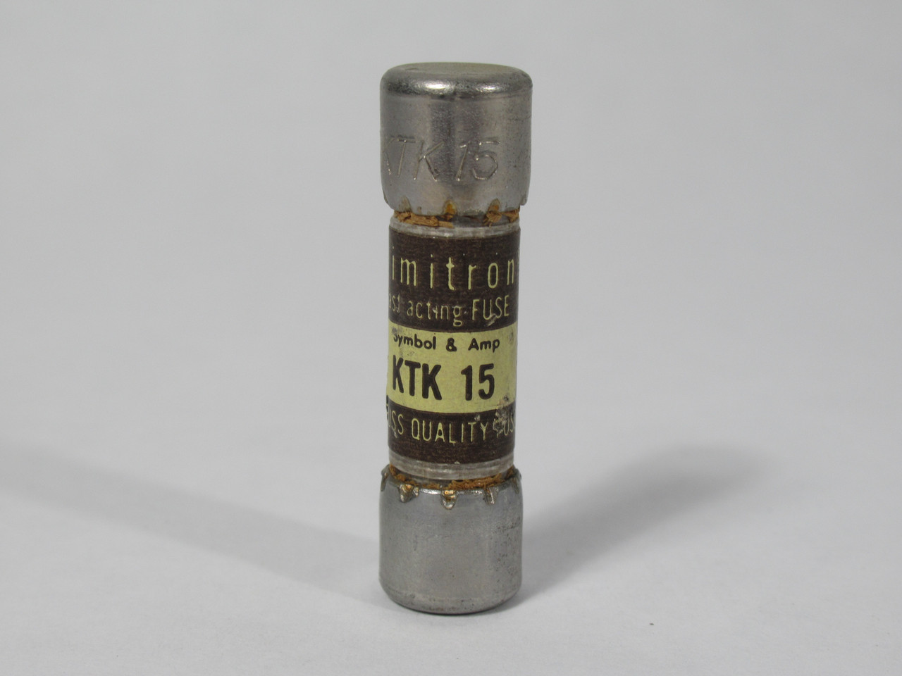 McGraw Edison Bussmann KTK-15 Limitron Fast Acting Fuse 15A 600VAC USED