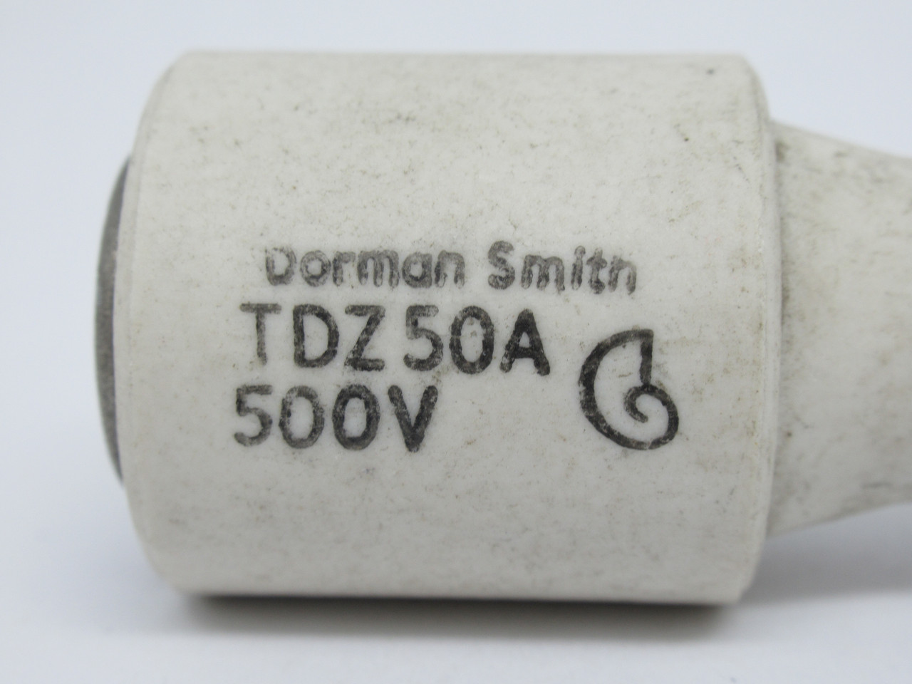 Dorman Smith TDZ50A Ceramic Bottle Fuse 50A 500V USED