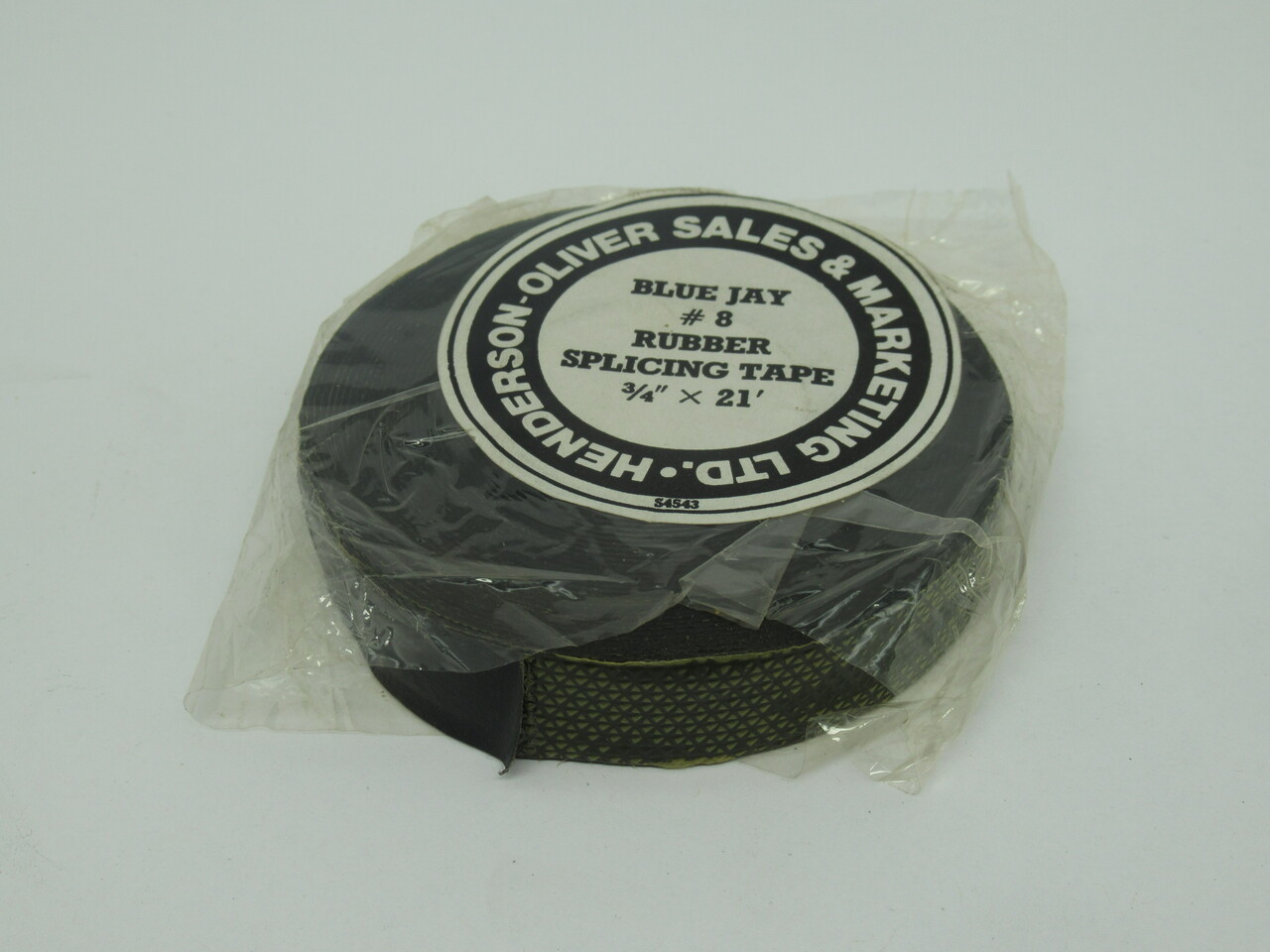 Henderson-Oliver #8 Rubber Splicing Tape Blue Jay 3/4"x21' *RIPPED BAG* NWB