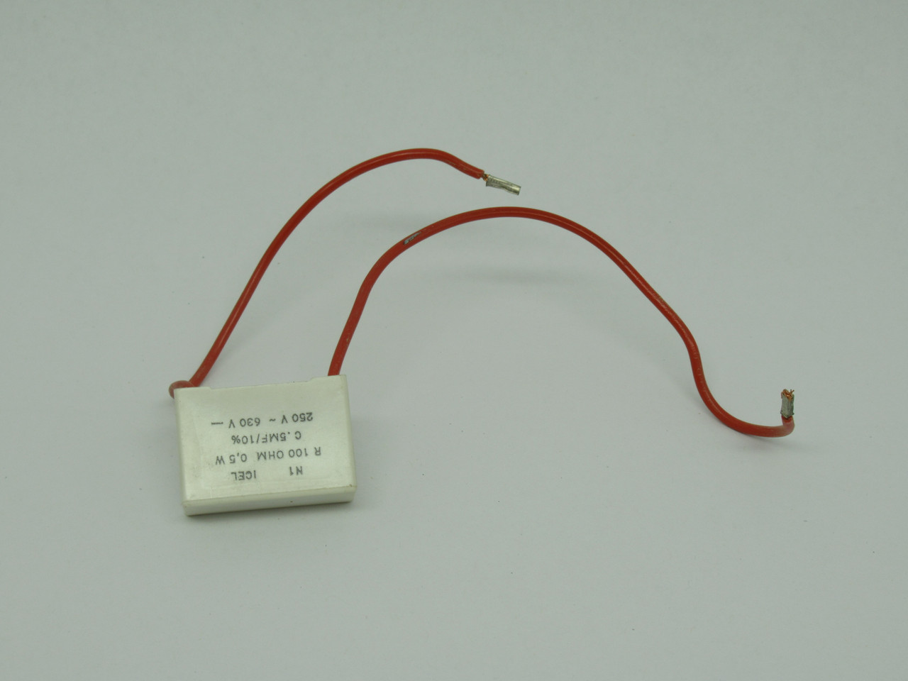 ICEL N1 Capacitor 0.5MF +/-10% 100 Ohm 0.5W 250VAC 630VDC USED
