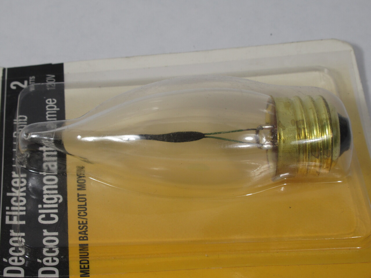 Sylvania 2CA10/CL/FL/BL Decor Flicker Bulb 2W 120V NEW