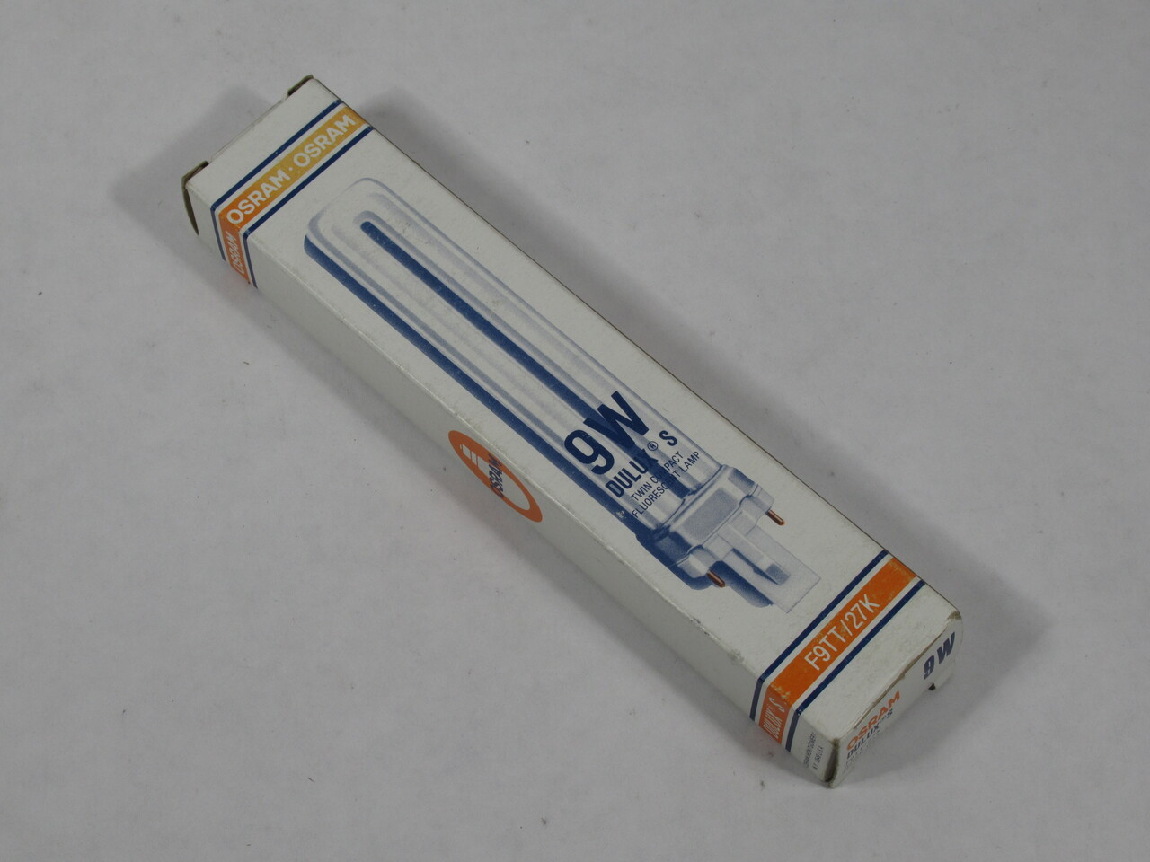 Osram F9TT/27K Dulux S Twin Compact Fluorescent Lamp 9W G23 Base NEW