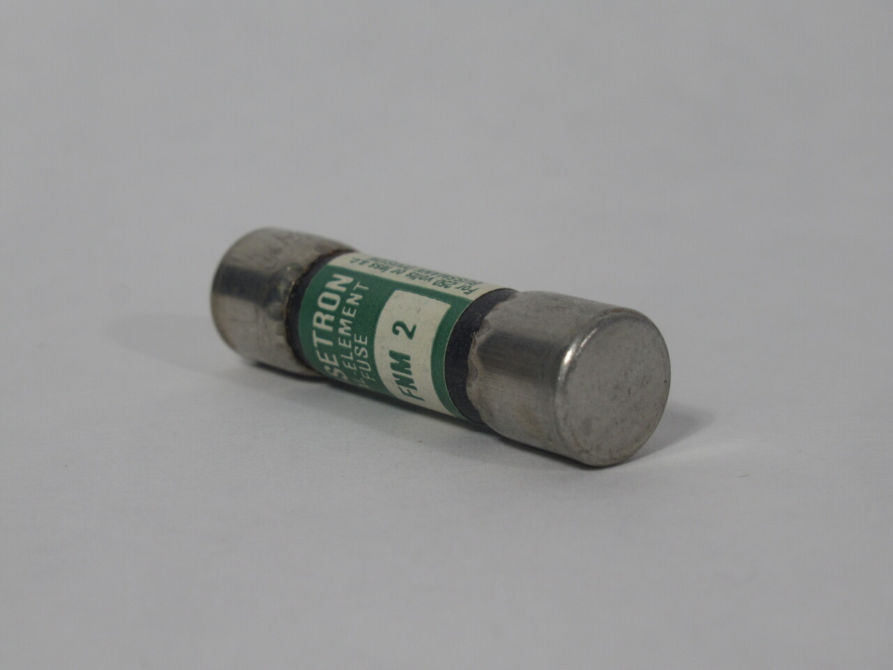 McGraw Edison Bussmann FNM-2 Fusetron Dual Element Fuse 2A 250V USED