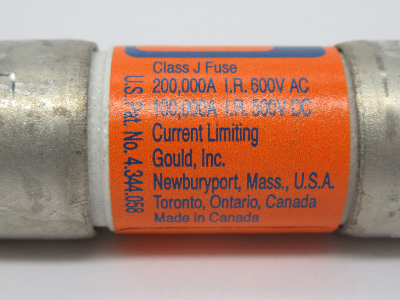 Gould AJT20 Time Delay Current Limiting Fuse 20A 600VAC USED