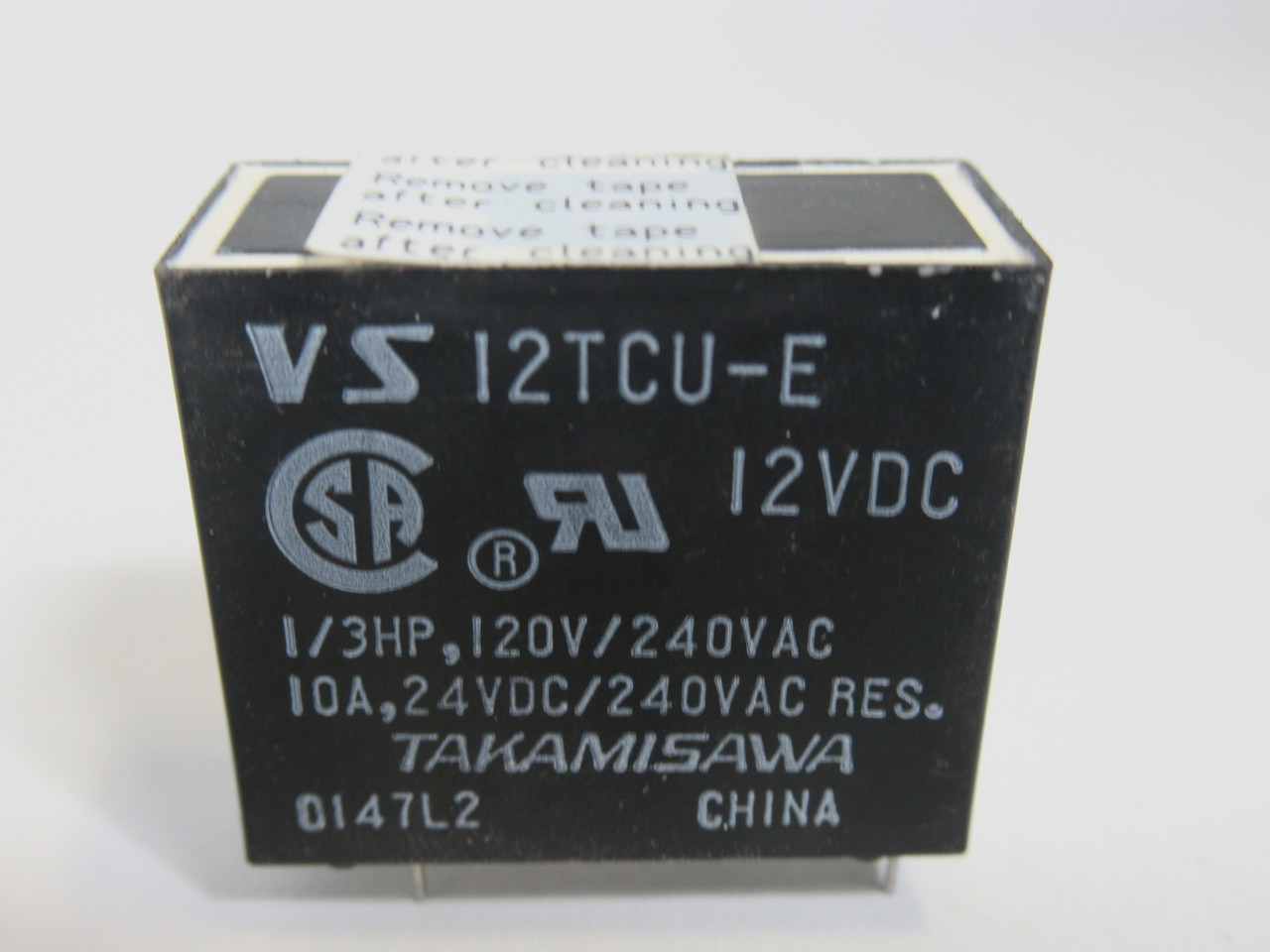 Takamisawa 12TCU-E Relay 250VAC 10A 12VDC USED