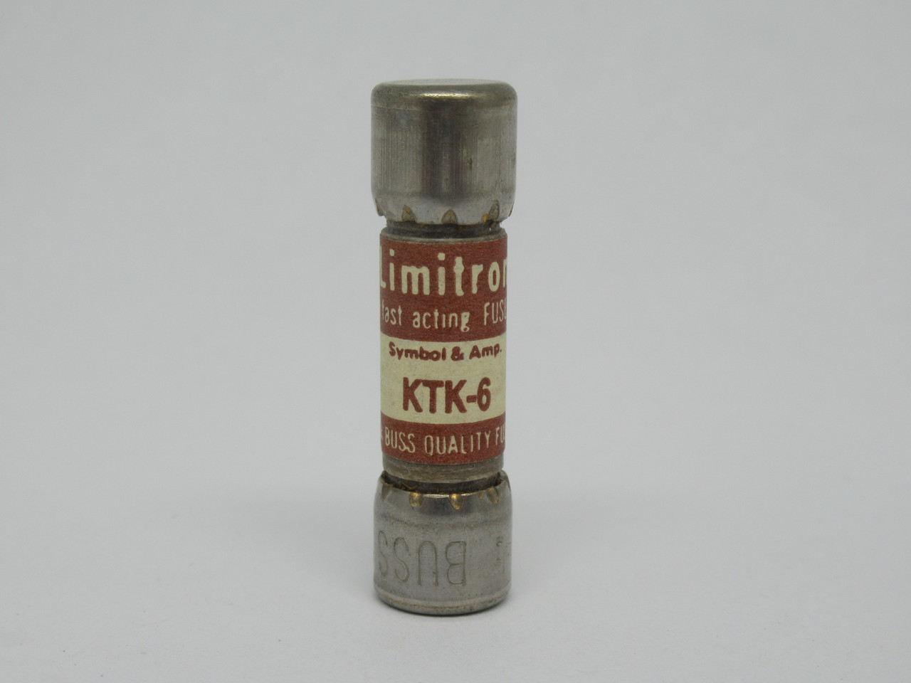 McGraw Edison Bussmann KTK-6 Limitron Fast Acting Fuse 6A 600V USED