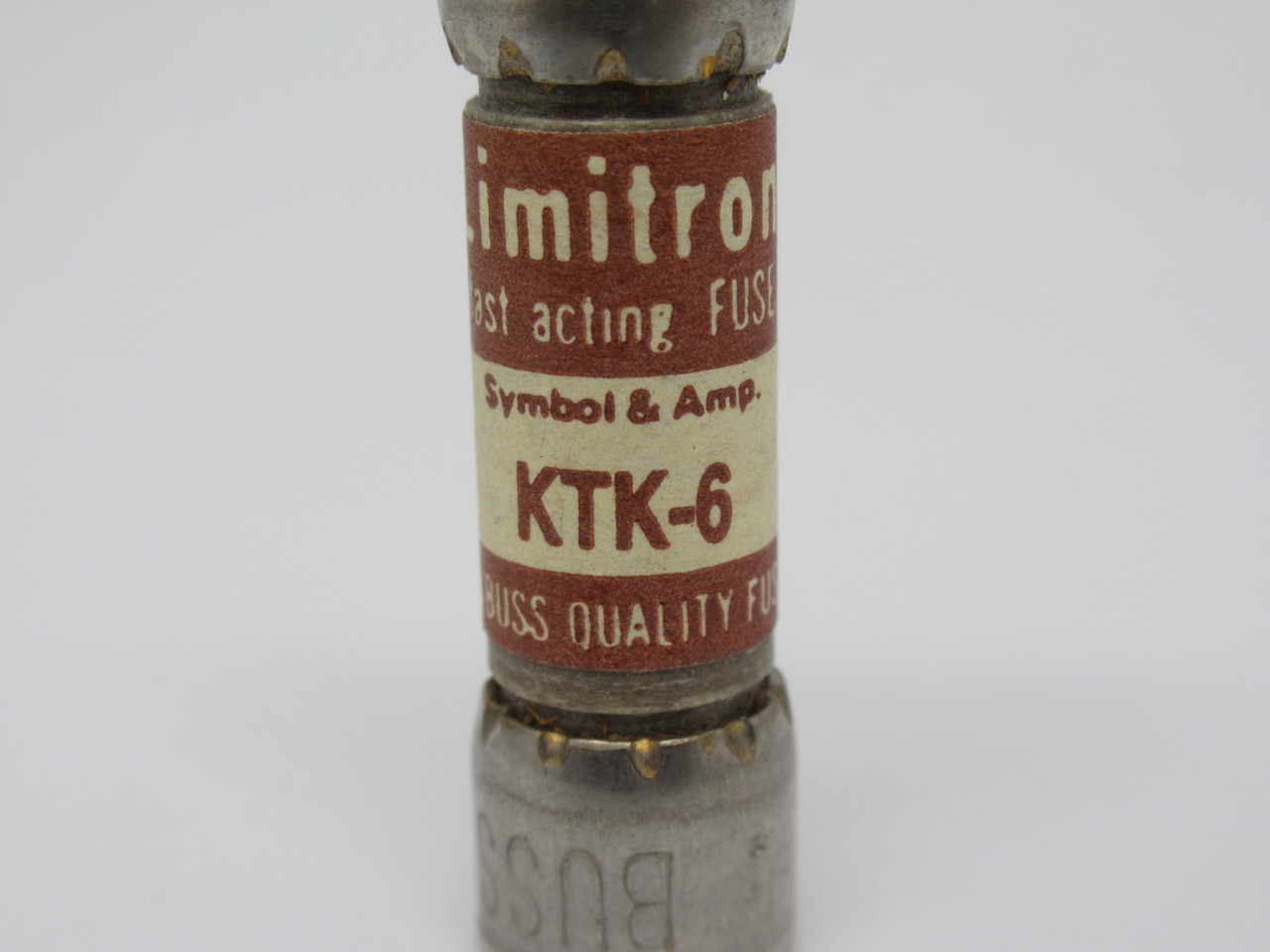 McGraw Edison Bussmann KTK-6 Limitron Fast Acting Fuse 6A 600V USED