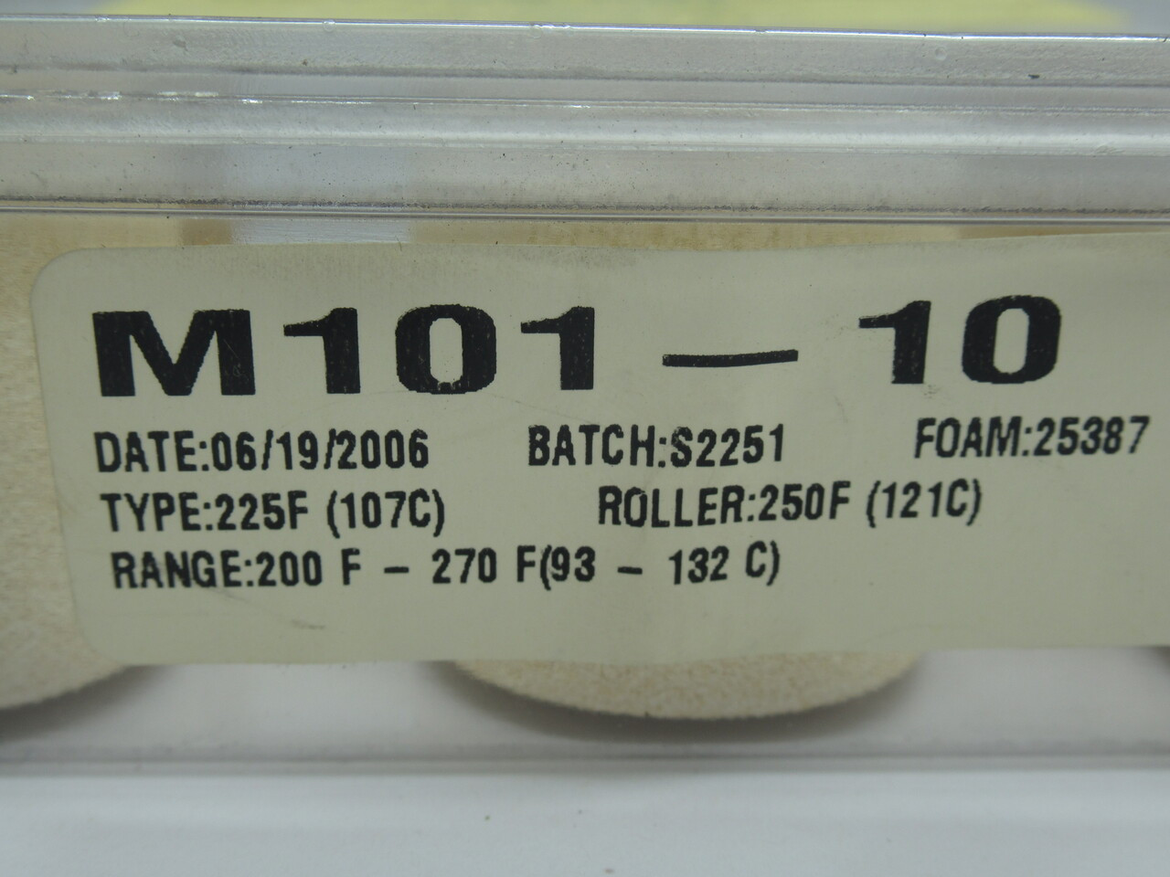 Signet M101-10 Hot Ink Roller - White Sold Individually NOP