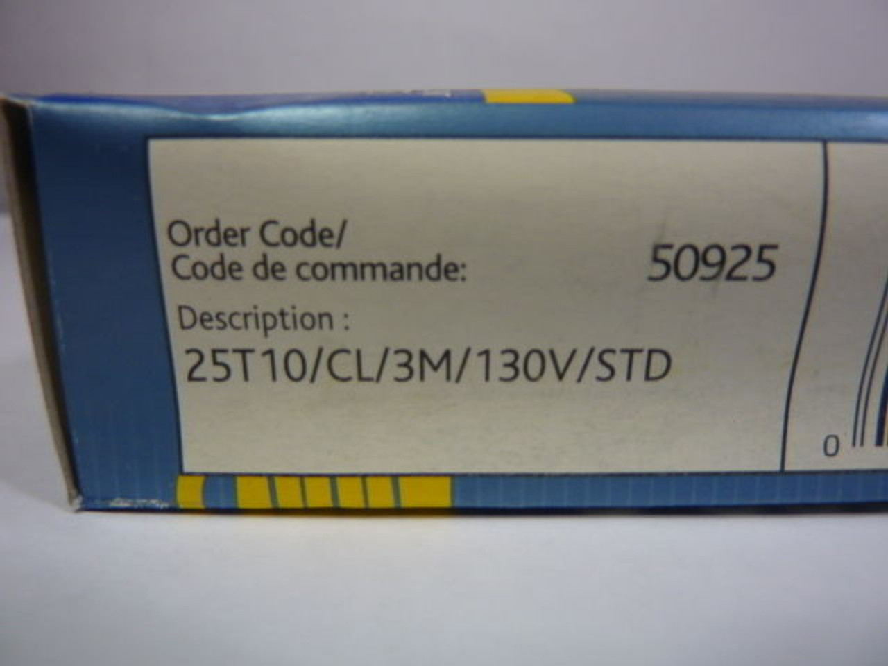 Standard 50925 Incandescent Bulb 25W 130V 3000 Hrs Clear T10 Bulb E26 Base NEW