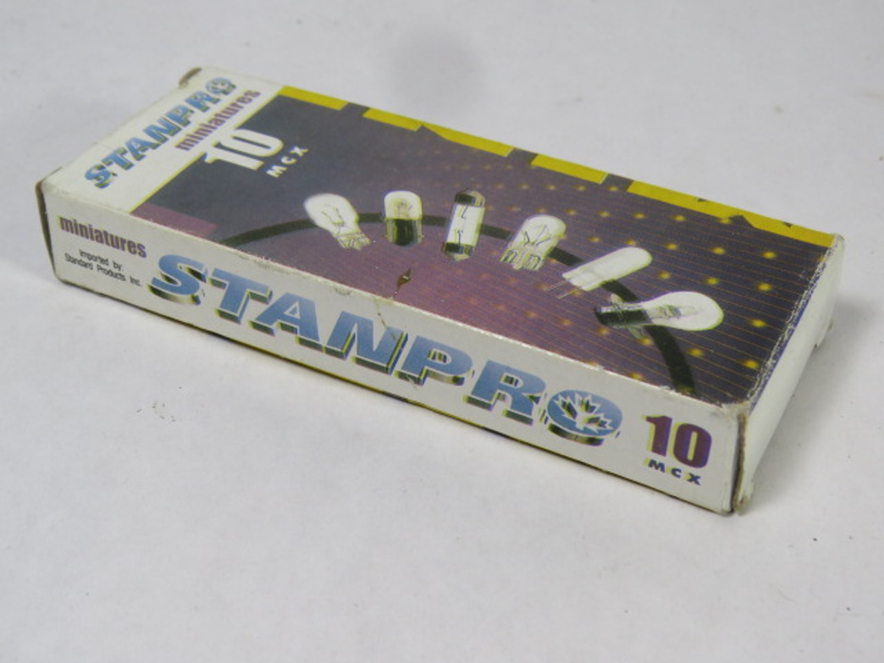 Stanpro 656 Miniature Bulb Glass Wedge Base 28V 0.06A 1.68W 10-Pack NEW