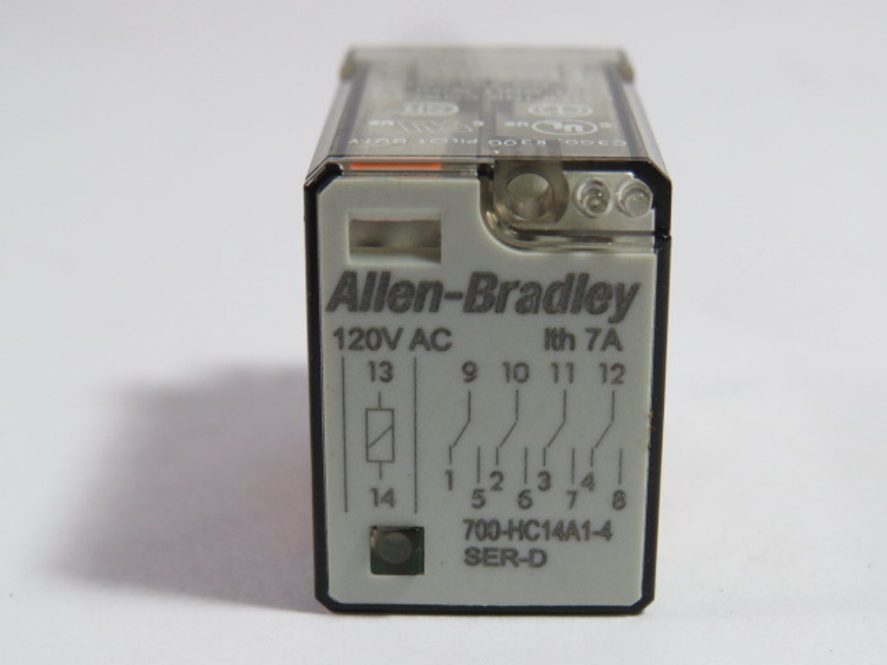 Allen-Bradley 700-HC14A1-4 Relay 120VAC Series D 7A USED