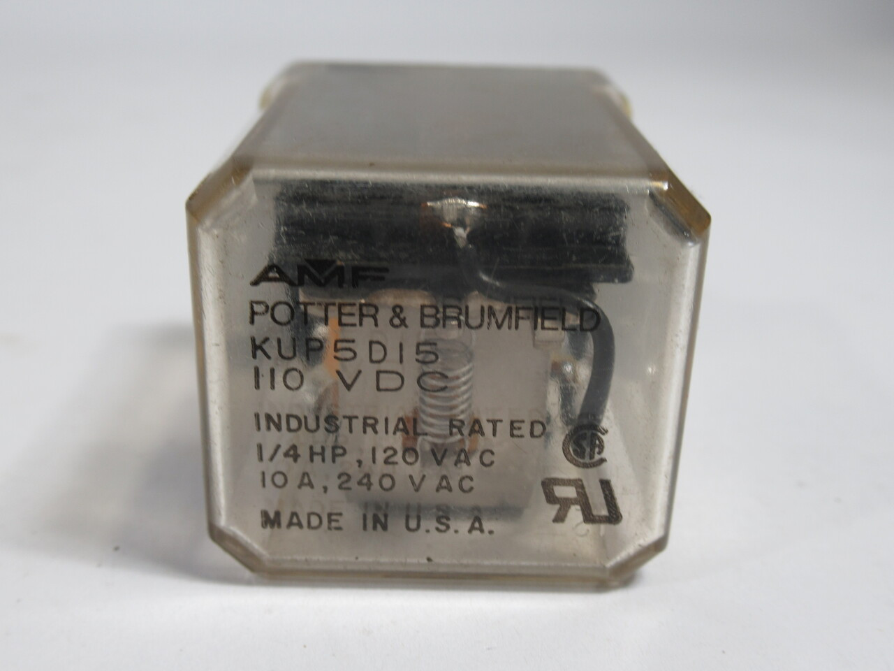 POTTER & BRUMFIELD KUP5D15 Relay 110VDC Coil 10A USED