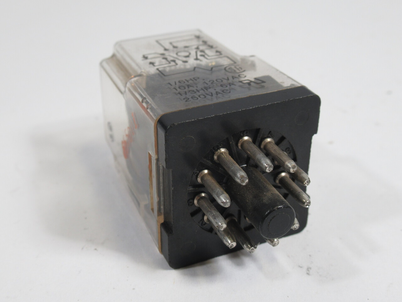 Potter & Brumfield KRPA14DG Relay 24VDC Coil 10A 120VAC 11-Pin USED