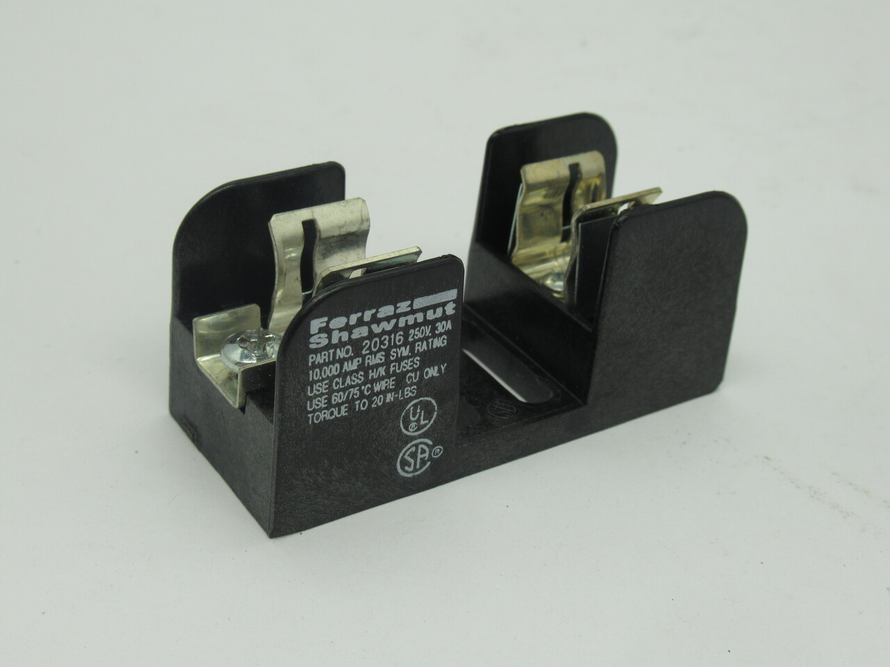 Ferraz Shawmut 20316 Fuse Block 250V 30A USED