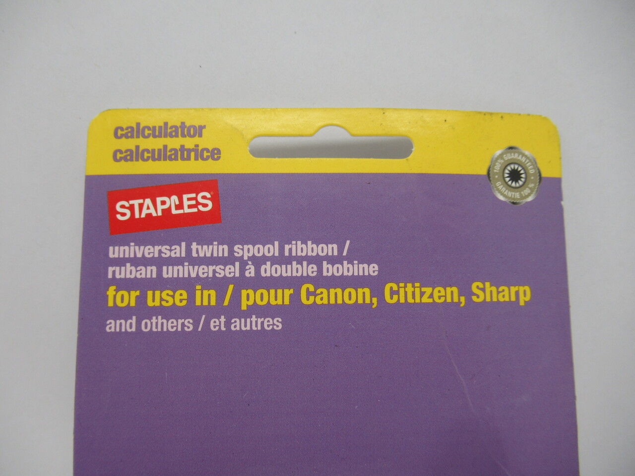 Staples 521262 Calculator Ribbon Twin Spool Red&Black Alt P/N 16602 NEW