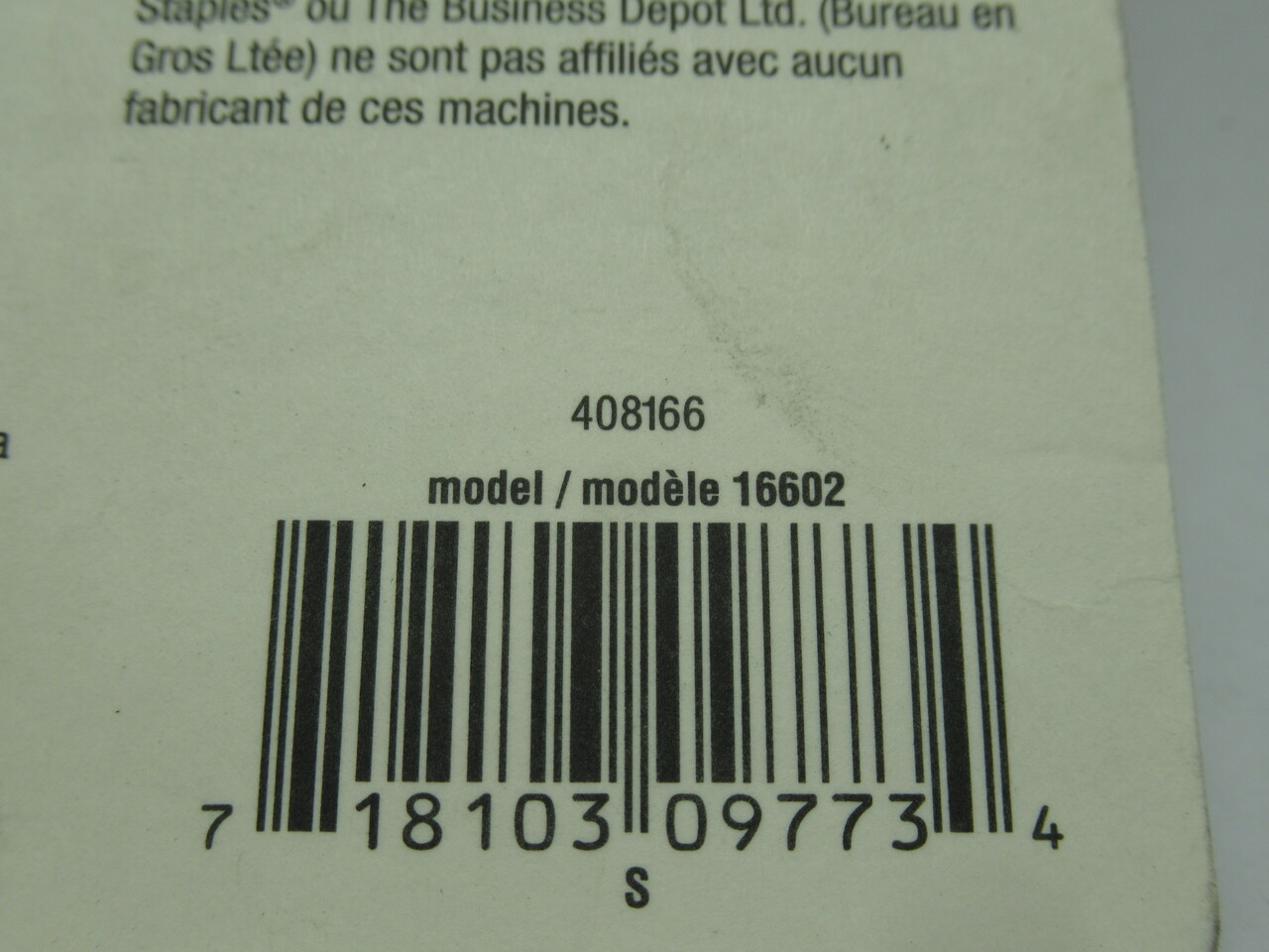 Staples 521262 Calculator Ribbon Twin Spool Red&Black Alt P/N 16602 NEW