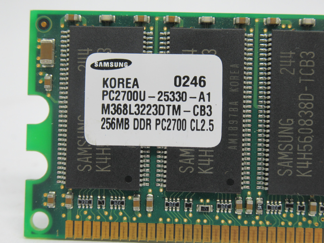 Samsung M368L3223DTM-CB3 SDRam Memory Module 256MB USED