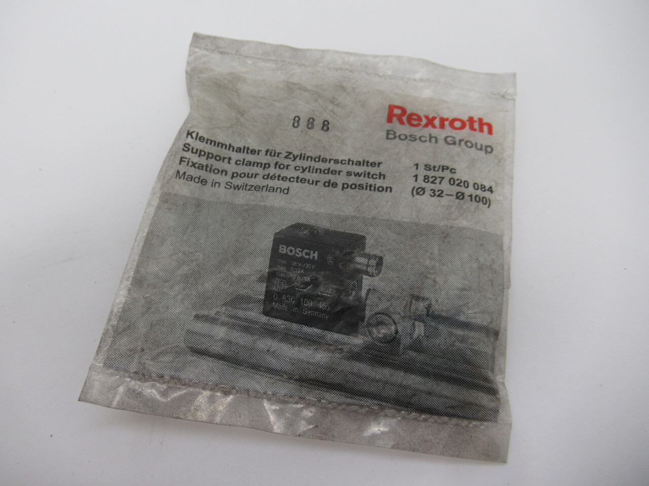 Rexroth 1-827-020-084 Support Clamp For Cylinder Switch NWB
