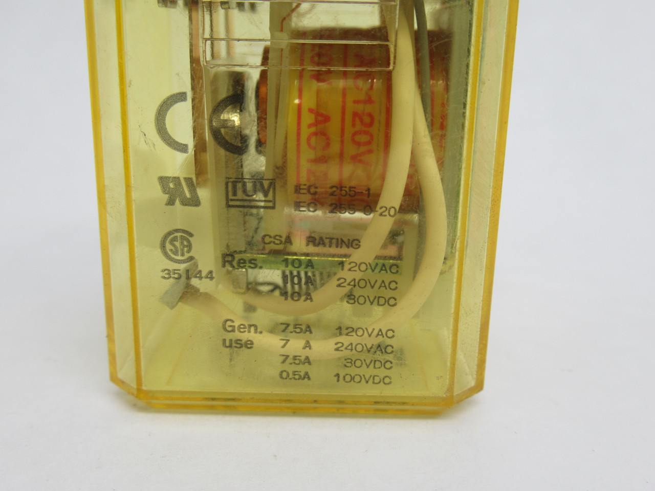 IDEC RR3PA-UL-AC120V General Purpose Relay 120VAC 10A 11-Pin USED