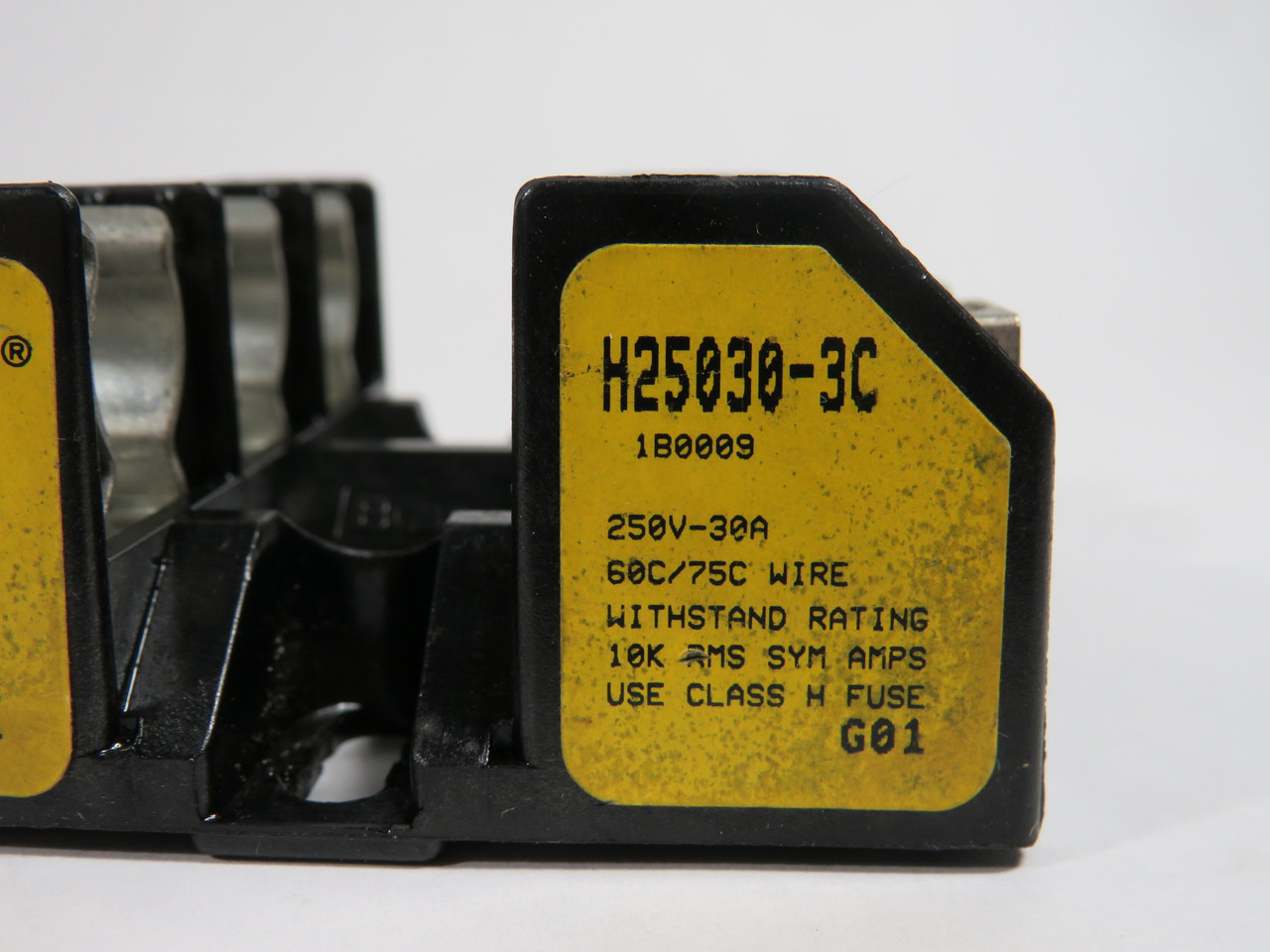 Bussmann H25030-3C Fuse Holder 250V 30A 3 Pole USED