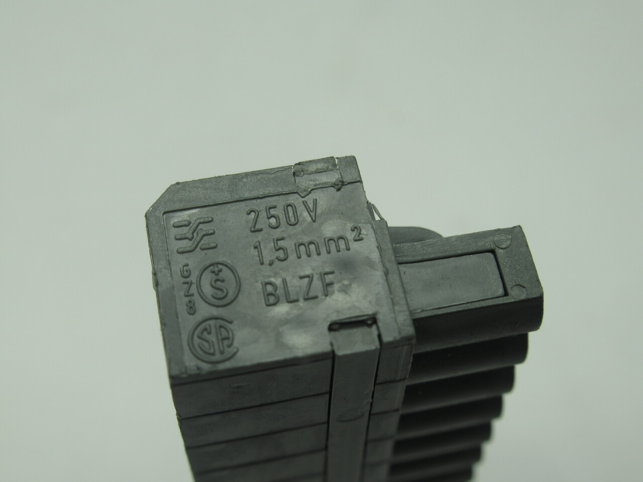 Weidmuller BLZF1.5/5.08-20 PCB Terminal Block 20Pos 250V 1.5mm2 GRAY USED