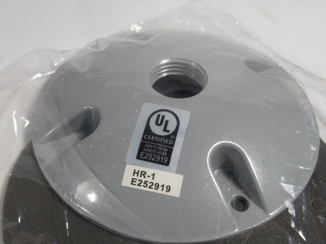RAB HR-1 Lamp Holder Cover Plate  4-1/4" OD 3/4" Thread NWB