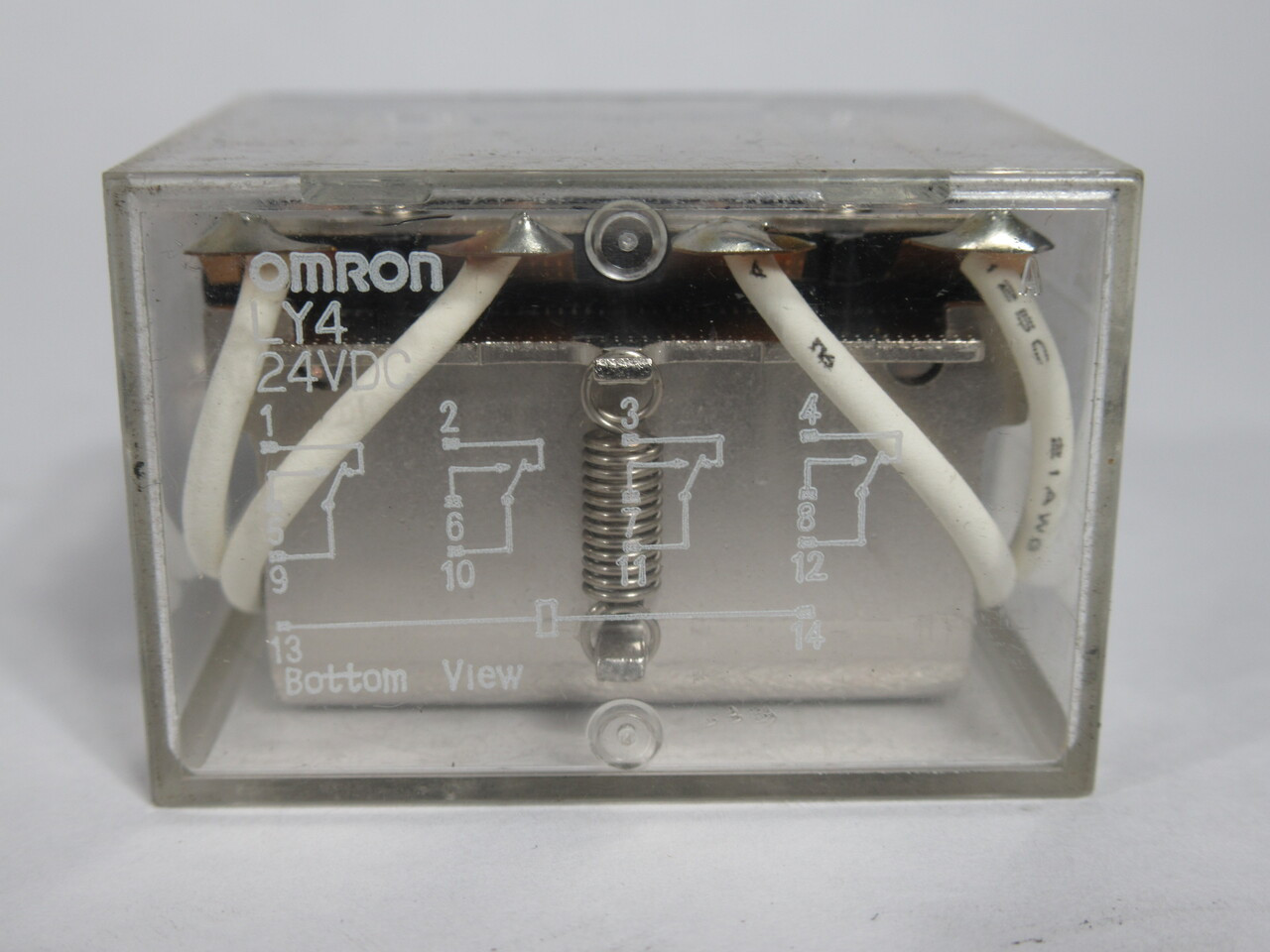 Omron LY4-DC24 Plug in Power Relay 4PDT 24VDC 10A USED