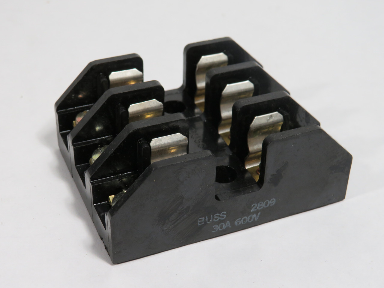 Bussmann 2809 Fuse Holder 30A 600V 3 Pole USED