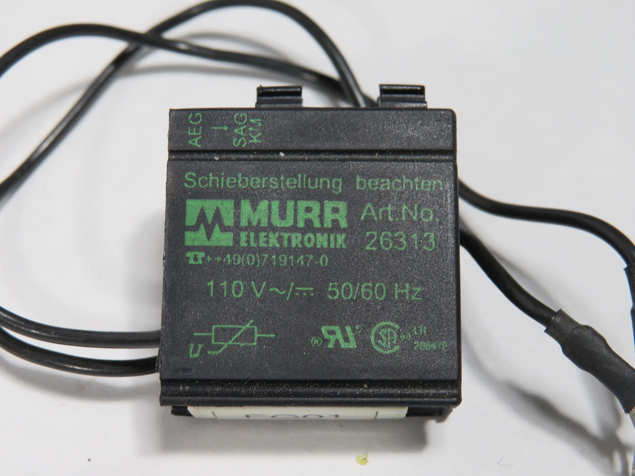 Murrelektronik 26313 Surge Suppressor 110VAC/DC 50/60Hz USED