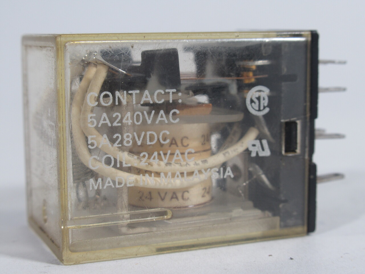 Omron MY4-24VAC Relay Coil 24VAC 5A/240VAC/28VDC 14-Pin USED