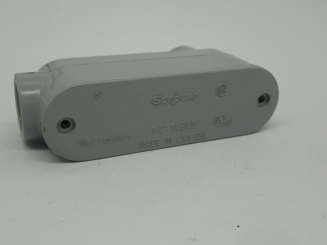 Scepter SLB10S Conduit Body 1/2" NO SCREWS USED