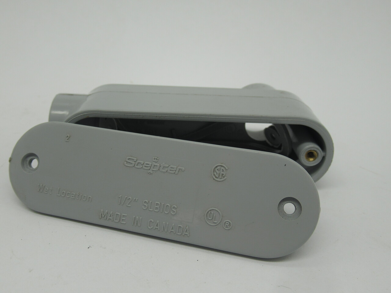 Scepter SLB10S Conduit Body 1/2" NO SCREWS USED