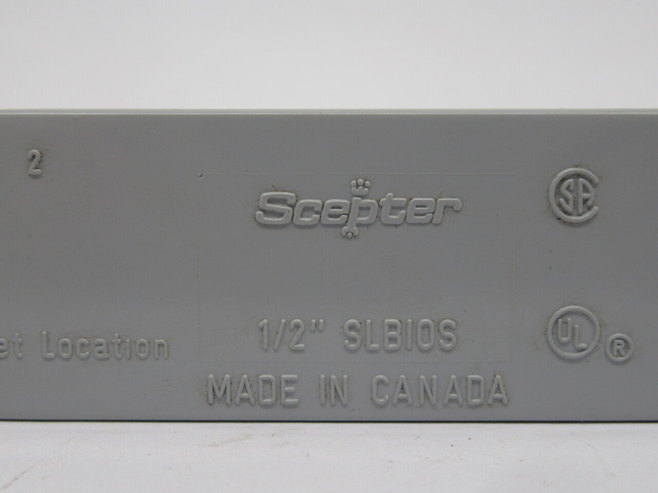 Scepter SLB10S Conduit Body 1/2" NO SCREWS USED