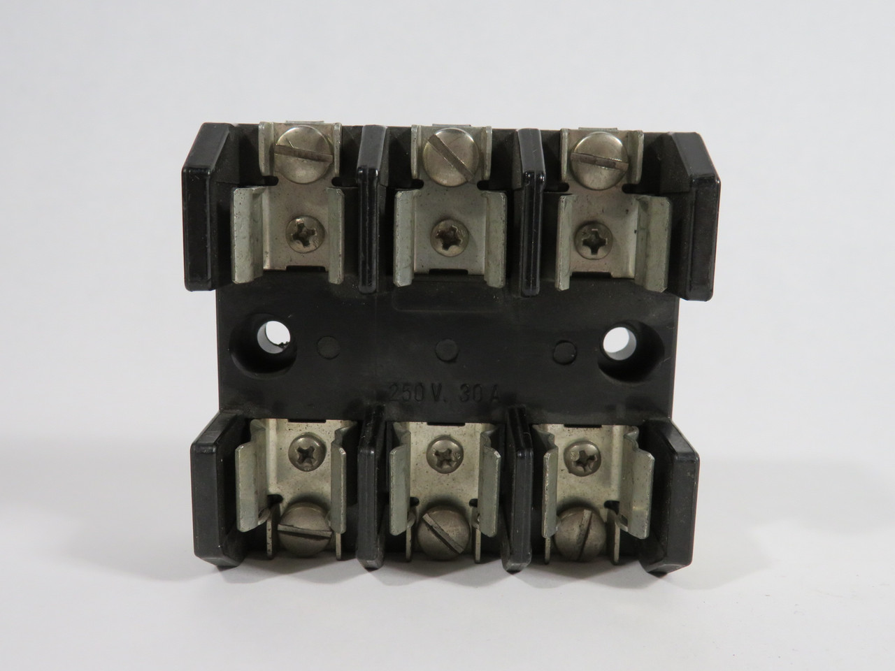 Marathon F30A3S Fuse Holder 30A 250V 3-Pole Copper Only 10AWG CU 35 4100003 USED