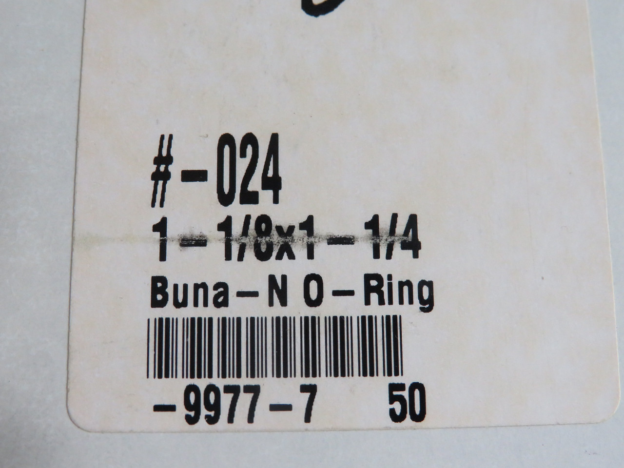 Daemar 024 Nitrile O-Ring 1-1/8" ID 1-1/4" OD 1/16" W Lot of 54 NOP