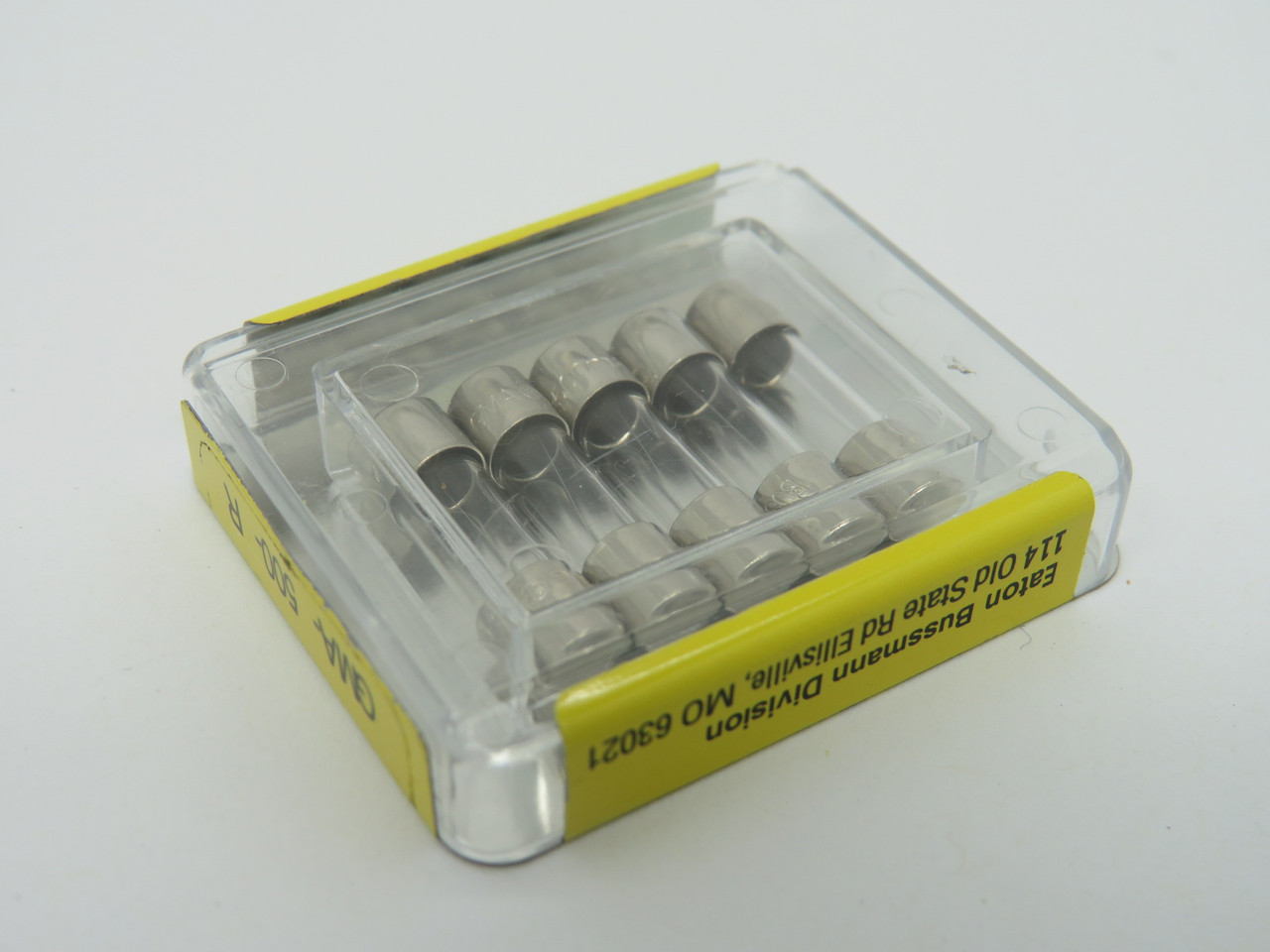 Eaton Bussmann GMA-500-R Fast-Acting Glass Fuse 500mA 250V 5-Pack NEW