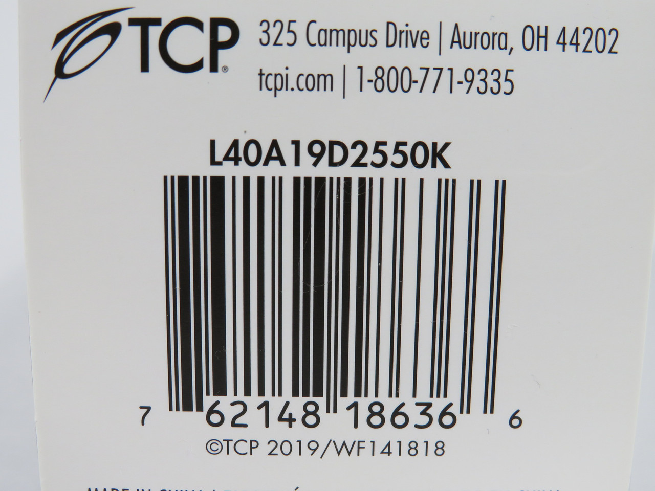 TCP L40A19D2550K Dimmable LED A19 Lamp 6W 5000K 25000 Hours 525 Lumens NEW