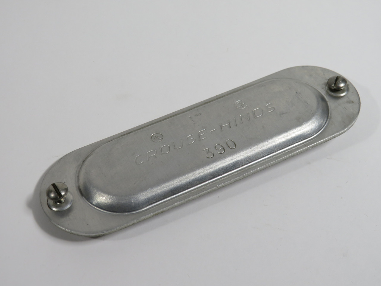 Crouse-Hinds 390 Aluminum Conduit Body Cover 1" Mark 9 USED