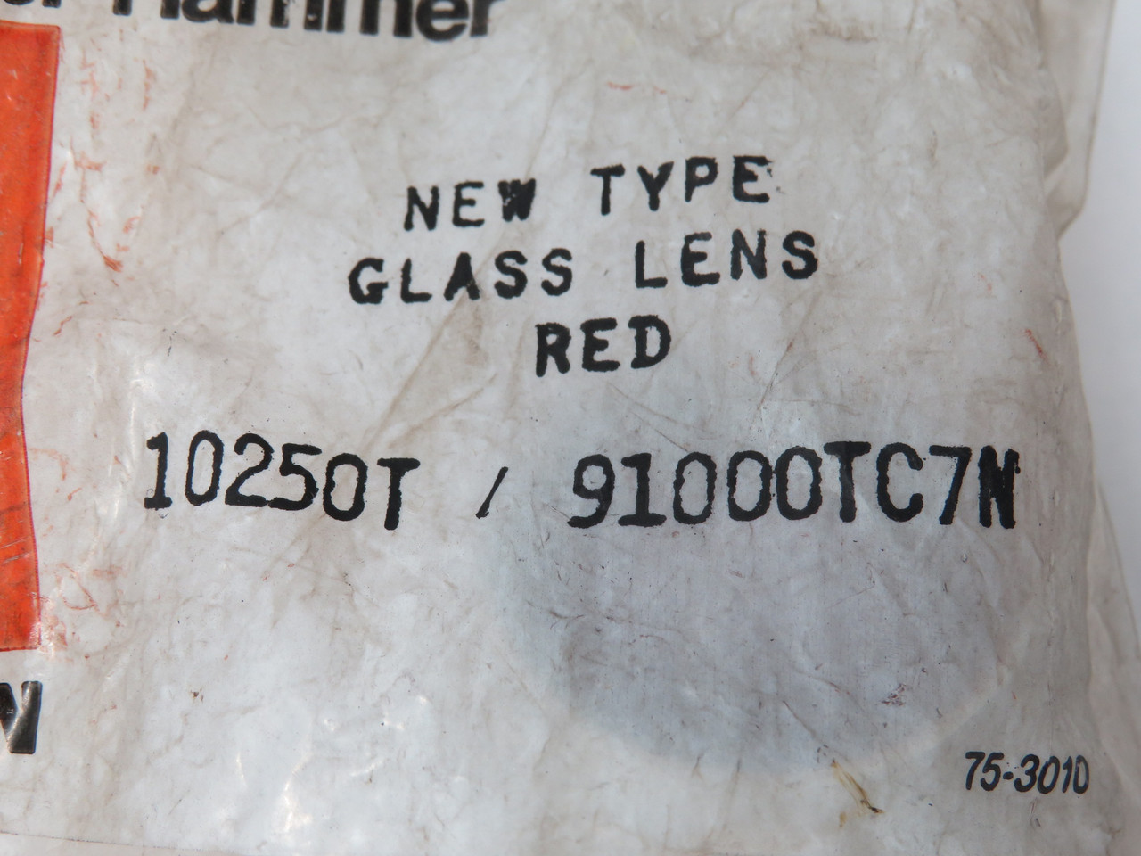 Cutler-Hammer Eaton 10250T 91000TC7N Glass Lens for Push Button Red NWB