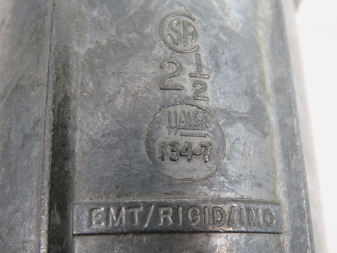 Halex 134-7 Zinc Set Screw Coupling 2-1/2" USED