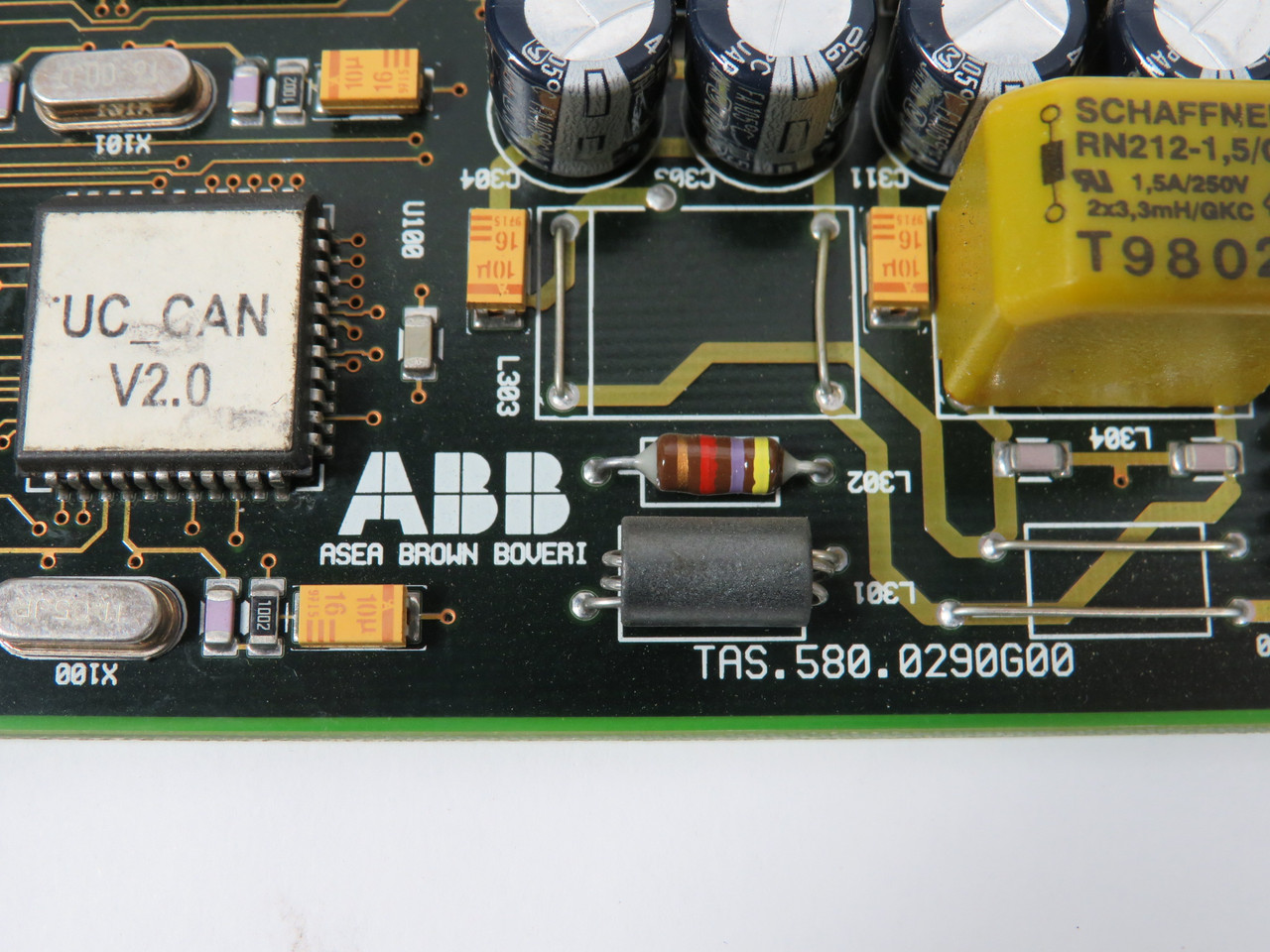 ABB TAS.580.0290G00 Printed Circuit Board LOOSE COVER PLATE USED