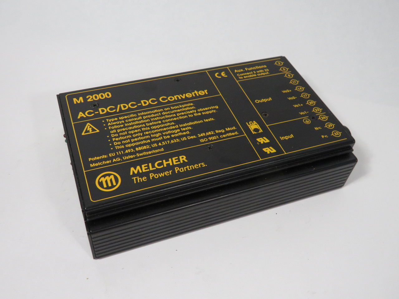 Melcher LM2540-7 AC-DC/DC-DC Converter 15V 1.7A Out 88-372VDC 85-264VAC In USED