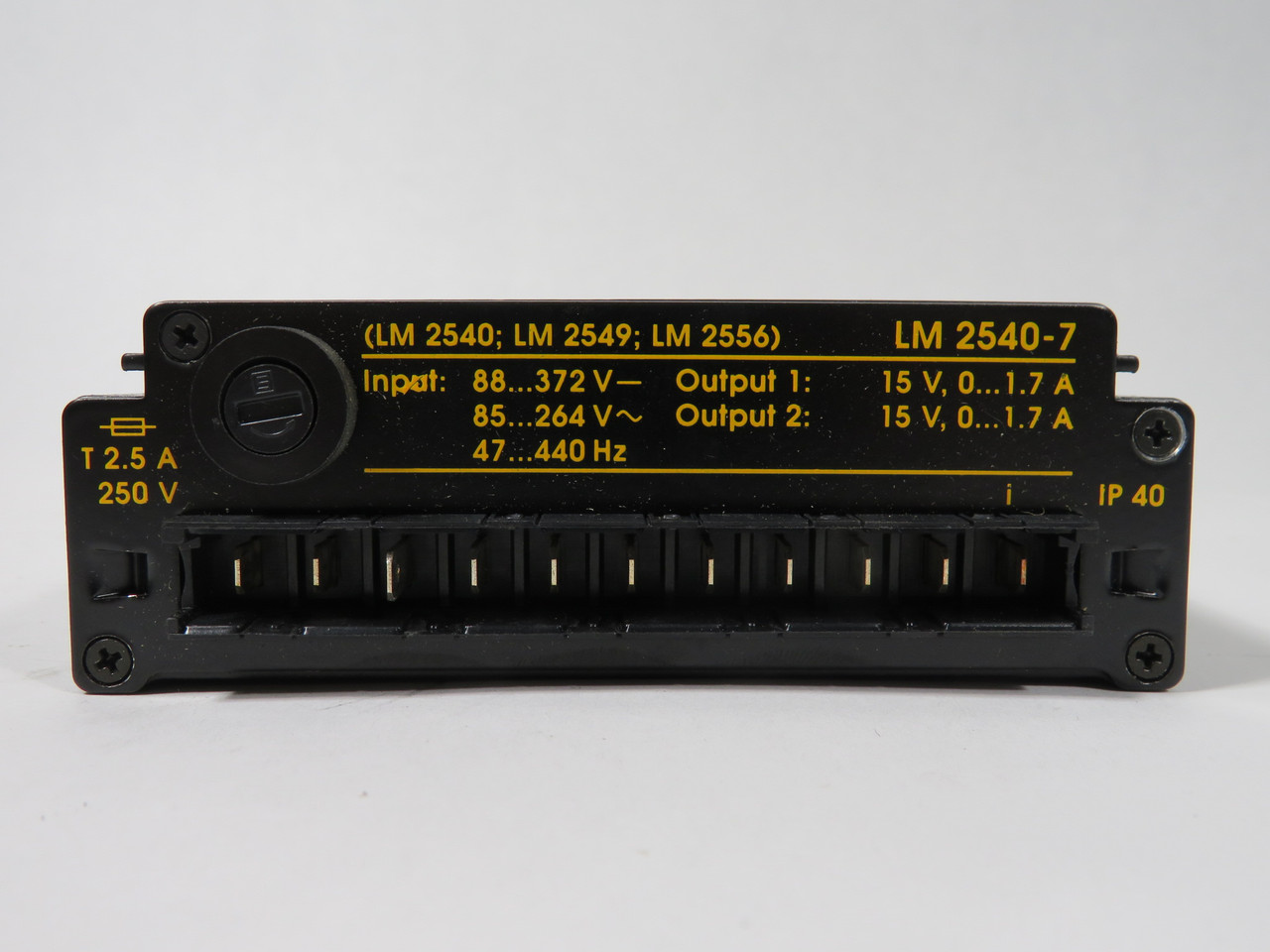 Melcher LM2540-7 AC-DC/DC-DC Converter 15V 1.7A Out 88-372VDC 85-264VAC In USED
