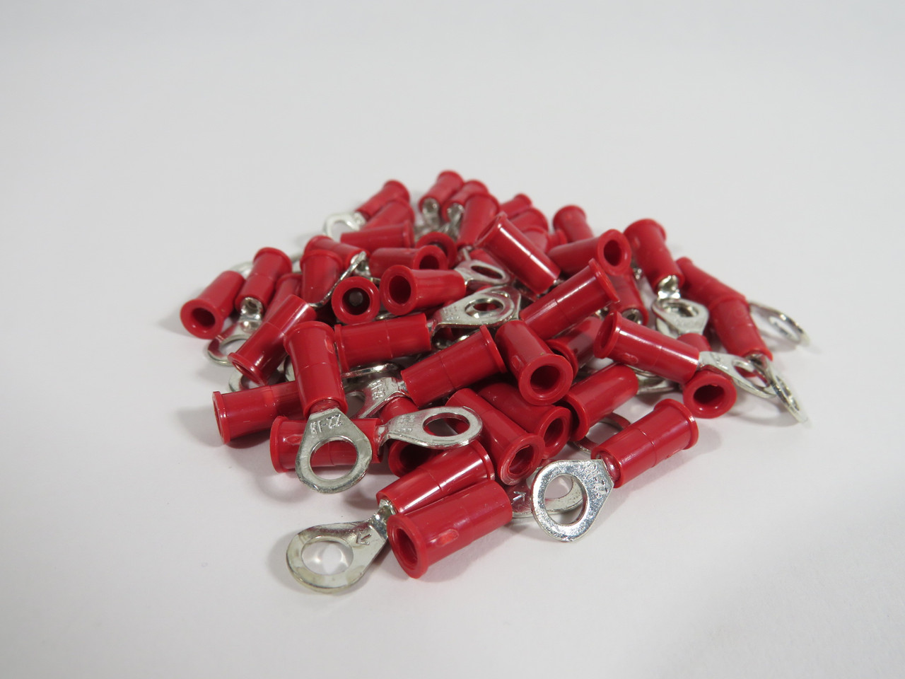 Generic Insulated Ring Tongue Terminal 22-18AWG #10 Stud Lot of 52 NOP