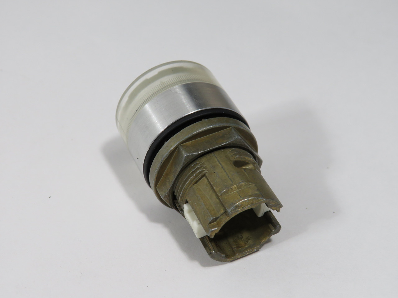 Allen-Bradley 800EM-LF7 Illuminated Push Button Operator Clear/White Cap USED