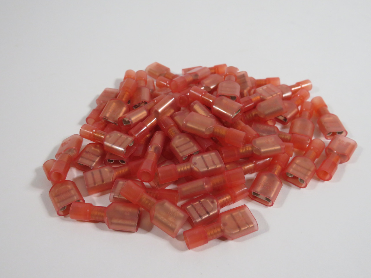 Generic Insulated Female Push-On Terminal 22-16AWG .250" Tab Lot of 61 NOP